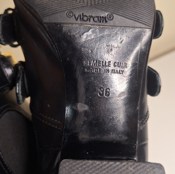 Laurence Dacade Paris Buckle Low Ankle Slip On Chelsea Style Boot EU 36 US 6 - Picture 7 of 11